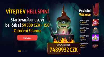 Hell Spin Casino - 59 500 Kč + 150 FS